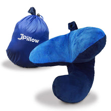 Load image into Gallery viewer, J-pillow travel pillow - Two tone blue